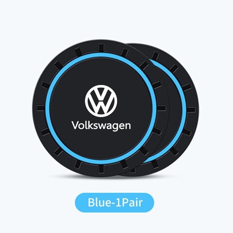 

For VOLKSWAGEN VW 2pcs Car Water Cup Drink Holder Anti Shake Fixed Anti-slip Mats For Volkswagen VW Scirocco Jetta Beetle Golf 4