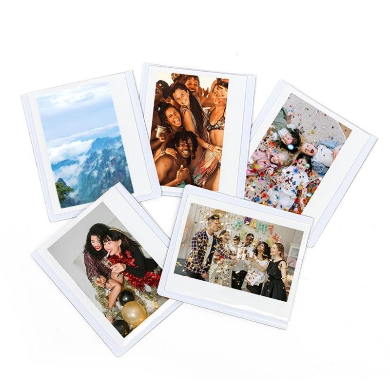 Zestaw 5 magnetycznych ramek do zdjęć, pustych wkładek do zdjęć, magnesów na lodówkę, kieszonek na zdjęcia, personalizuj i eksponuj swoje zdjęcia