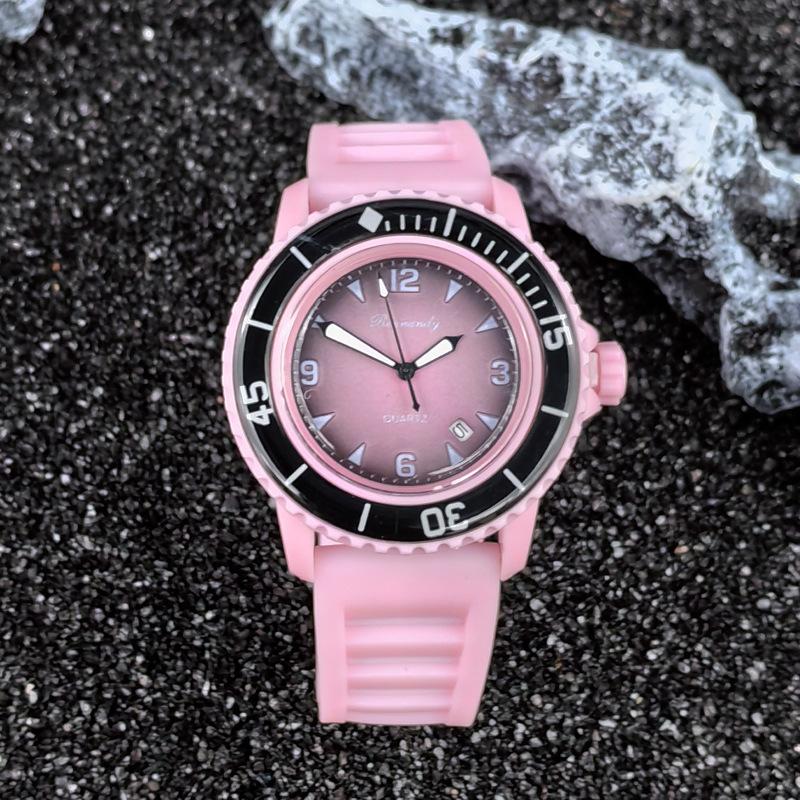 JYL Couple Watch Rolex Style Student Silicone Strap