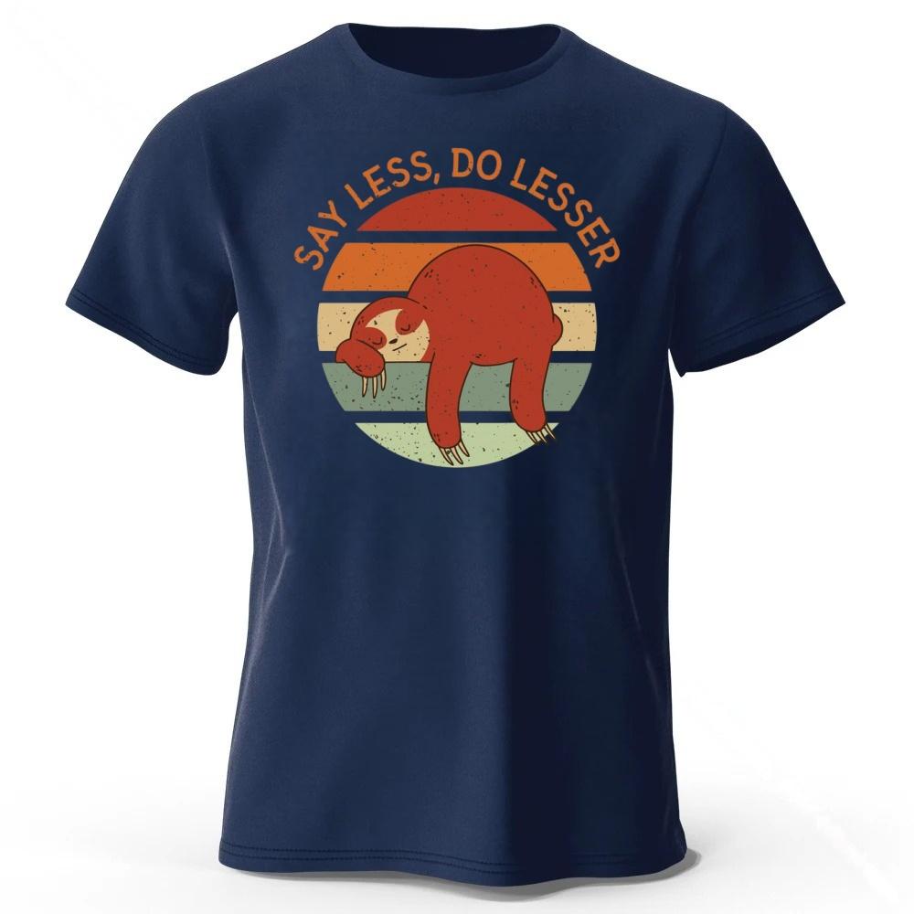 

Men s Cotton T-shirt with Retro Comfortable Loose Fit Plus Size Running Fitness Sports T-shirt Tees L темно-синий