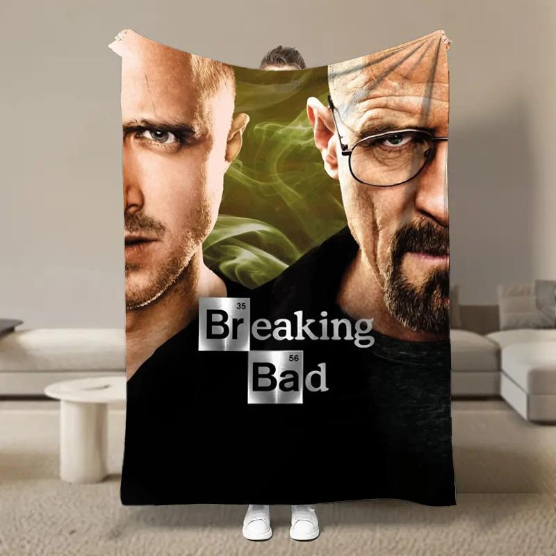 8 Size Breaking-Bad TV Show Series Flannel Blanket Home Sofa Lunch Break Blankets Children Student Blankets Nap Cover Kid Gift