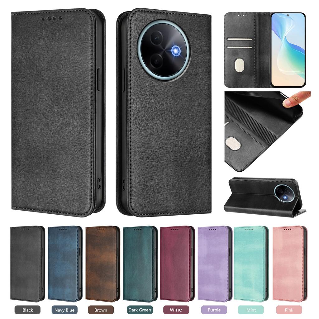 Luxury Magnetic Flip Leather Wallet Case for VIVO Y39 Y38 Y36 Y35 Y33t Y33s Y33e Y31s Y31 Y29s Y29 Y28s Y28 Y27 Y27s Y22s Cover