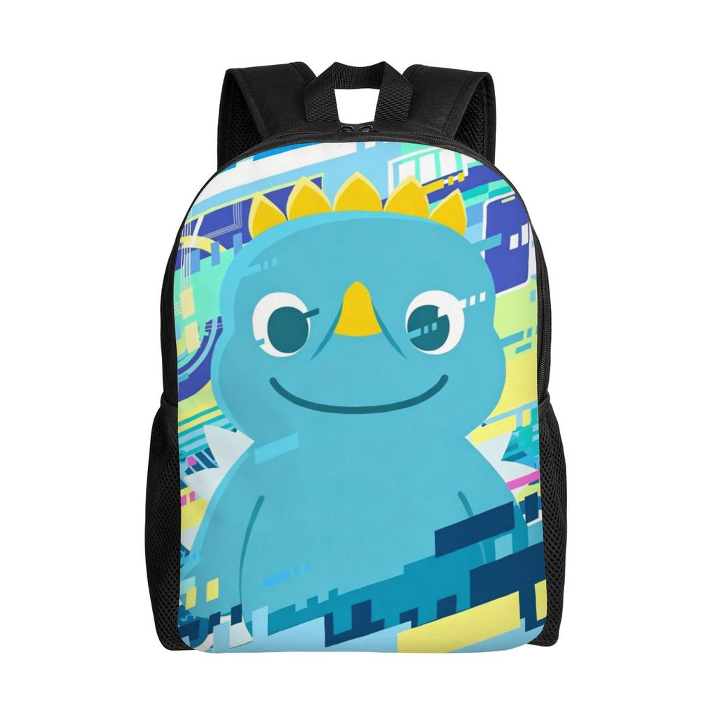 Chibi Monster Raids Again Backpack for Men Women Cool High School Work Daypack Cute Laptop Computer Canvas Bags Outdoor