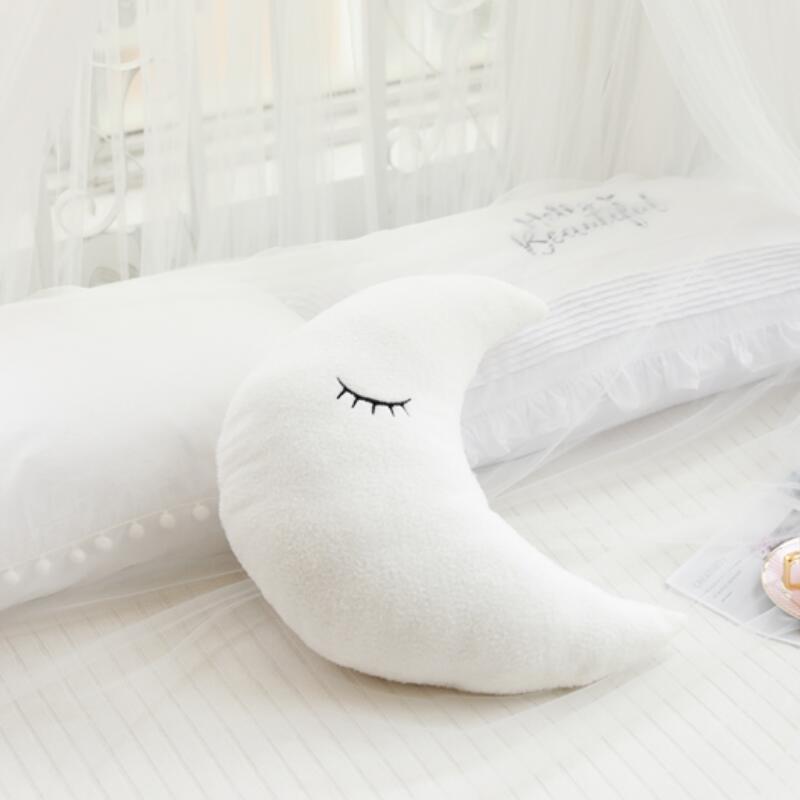 Non-Toxic Stuffed Cloud Moon Star Raindrop Plush Pillow Soft Cushion Cloud Stuffed Plush Toys Pillow Gift