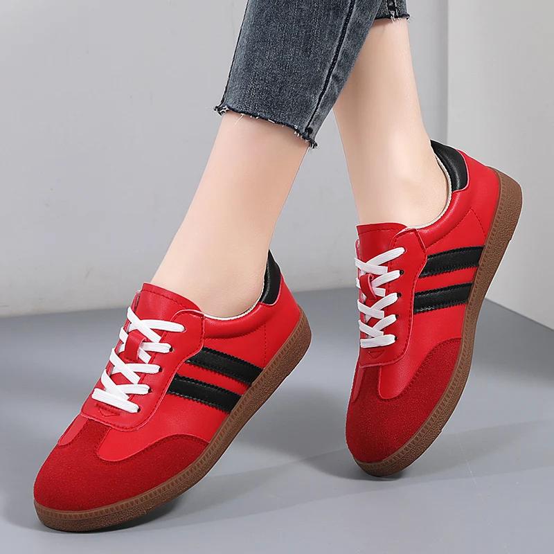 Fashion Shoes Women Sneakers Spring Trend Casual Flats Female New Fashion Comfort White Vulcanized Platform Shoes for Women