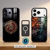 M-Maya A-Aztec Calendar Statuie Carcasă Telefon Magnetică Pentru iPhone17 16 15 14 13 12 Pro Max Pentru Magsafe Încărcare Wireless Husă