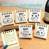 2027 Mini Desk Calendar With Cute Cartoon Prints Portable For Office Home Student Daily Time Management