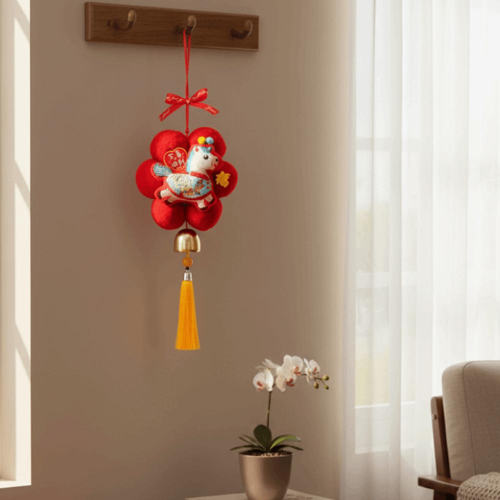 Horse Design New Year Decoration Chinese Zodiac Spring Festival Door Hanging  New Year Celebration