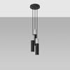 Lampa Wisząca Borigio 3 Gu10 Czarny  Beton Sollux Sl.1081