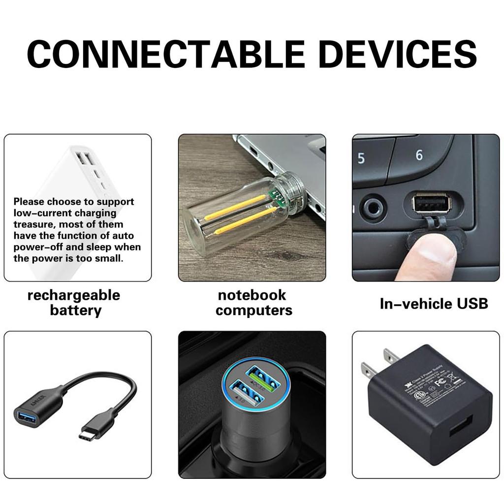 USB Retro Car Lamp, USB LED Interior Car Light, Multipurpose LED Touch Light, Automotive