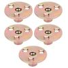 5 Pcs T Nut Flange 3 Hole Galvanized Iron Furniture Fixing Tee Round Base NutM10
