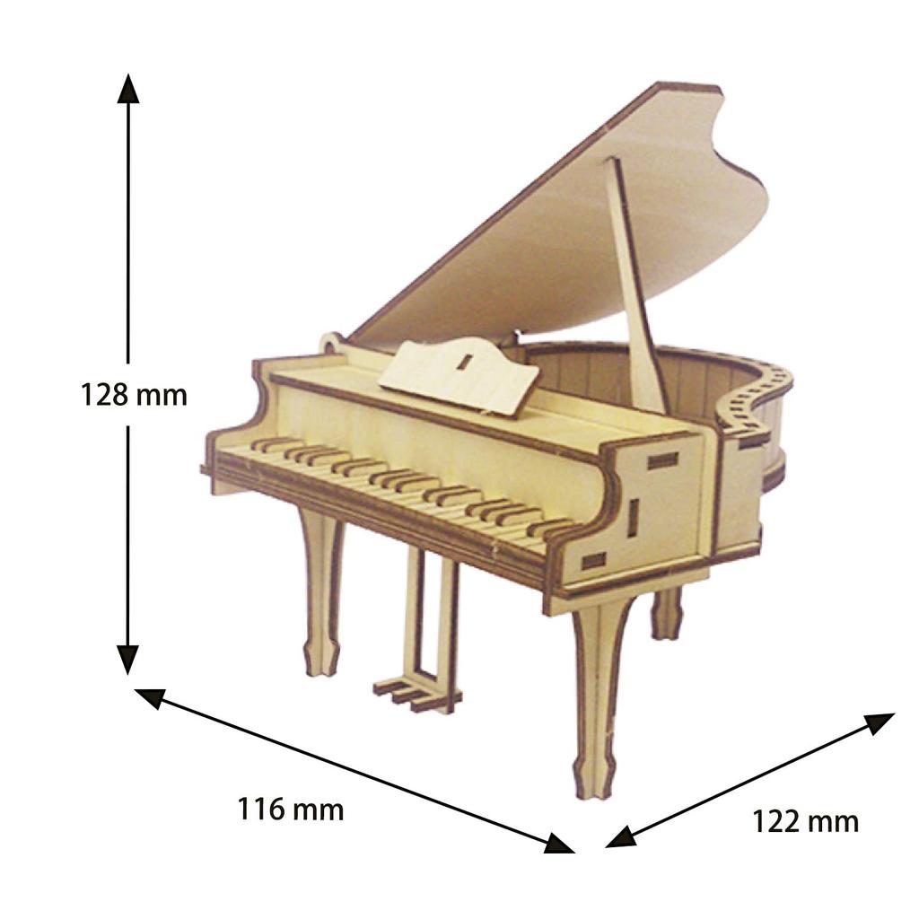 Pudełko na drobiazgi w kształcie pianina Zestaw do rękodzieła DIY, drewniane puzzle 3D dla dzieci i dorosłych, zabawka edukacyjna dla chłopców i dziewcząt, wspaniałe dzieło sztuki 3D i świetny prezent