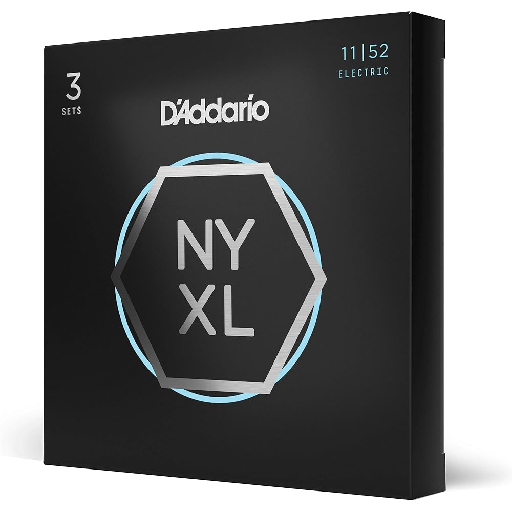 D'Addario Daddario Electric Guitar Strings NYXL Medium Top/Heavy Bottom .011-.052 NYXL1152-3P 3 S...