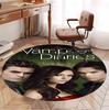 The Vampire Diaries Pattern Round Rug, Indoor/Outdoor Mat, for Picnic, Gameroom, Bedroom, Office, Living Room, Home Decor Carpet, Birthday Gift