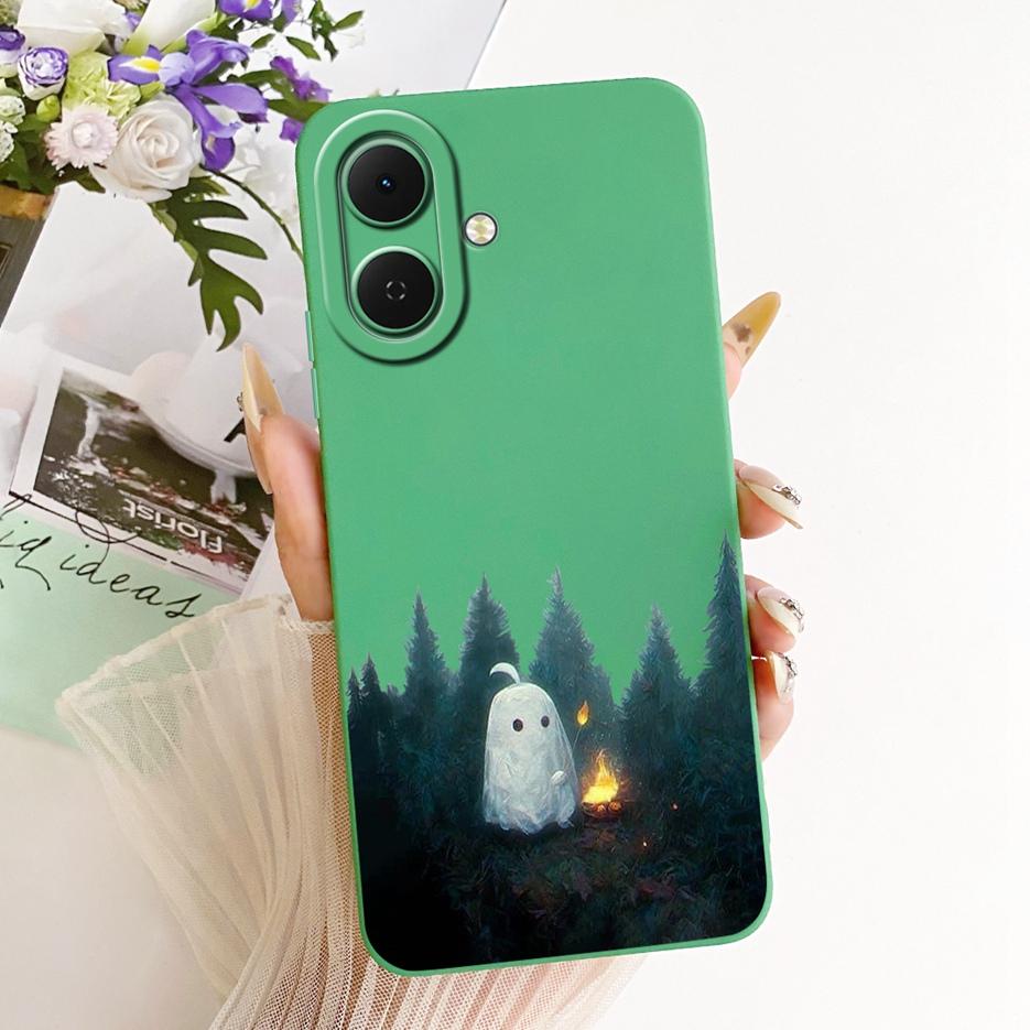 Für Tecno Spark Go 2 Hülle KM4 Niedlicher Hund Panda Cartoon Hülle Weiches TPU Mattes Handyhülle Für Tecno Pop 10 Pop10 Spark Go 2 Go2 Schale