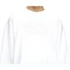 Diesel FW24 Embroidered Logo Solid Color Round Neck Drop Shoulder Long Sleeve Sweatshirt Men Sweatshirt White A037900JYYJ-100