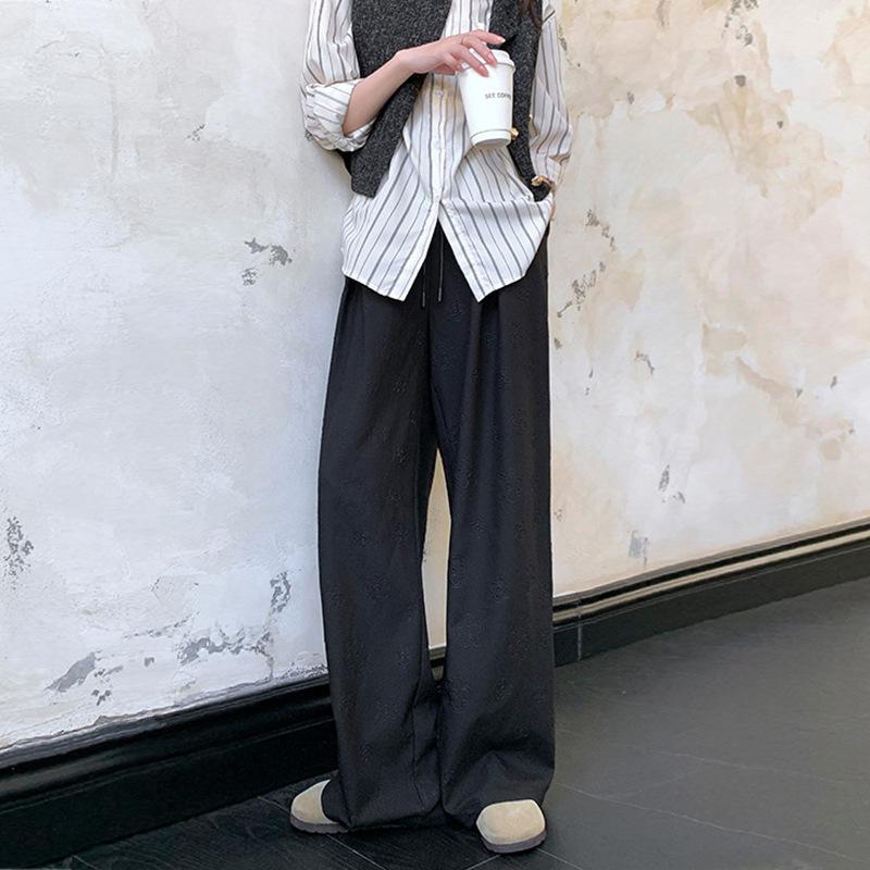 

Женские осенние облегающие однотонные повседневные брюки со шнуровкой и высокой талией в стиле пэчворк XL чёрный