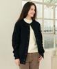 Chiquita [Winter '24] Sweat Cardigan (Cotton Napping) Black 244103Sbk