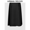 UR 2026 Spring Women's U-Neck Pleated Waist A-Line Dress