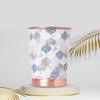 New Copper Printed Design 250ML Water Glass with Rust Proof Protection for Home and Office Use Ayurveda and Yoga Health Benefits Glass Set of 6