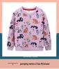 Autumn New Arrivals: Girls' Cartoon Print Pullover Hoodies
