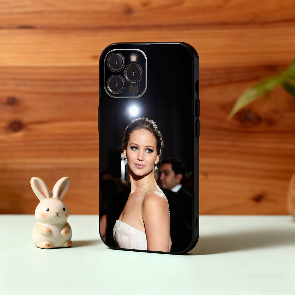 Actor J-Jennifer L-Lawrence Phone Case For iPhone17,16,15,14,13,12,Plus,Pro Max, 5G Others Soft Black Cover iPhone11PROMAX