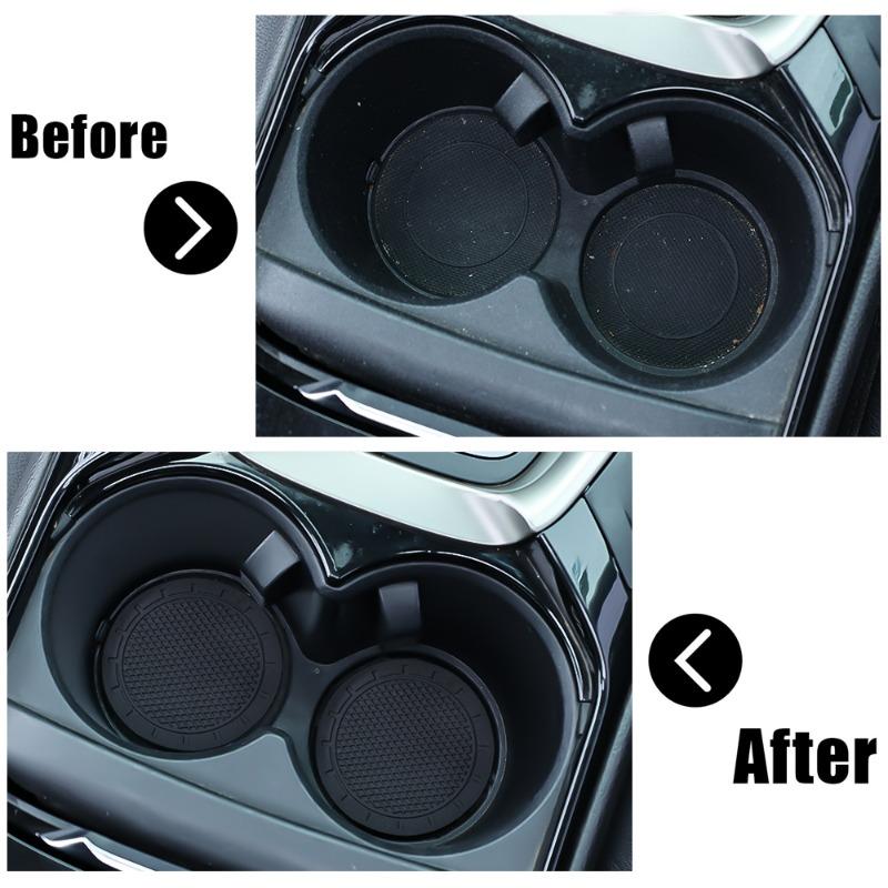 Coaster de mașină universal pentru cană de apă canelură băutură covoraș anti-alunecare Suport pentru pahare tampă de inserare accesorii de decorare interioară auto