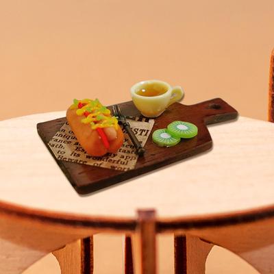Dollhouse Accessories Afternoon Tea Toy Model Dog Simulation Miniature Mini