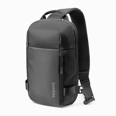 Tomtoc Men's Body Bag, Large Capacity Shoulder Bag, Compatible with 11-inch iPad Pro M5 2025/iPad Air 11/Switch 2, Crossbody Bag, Sling Bag, Lightweig