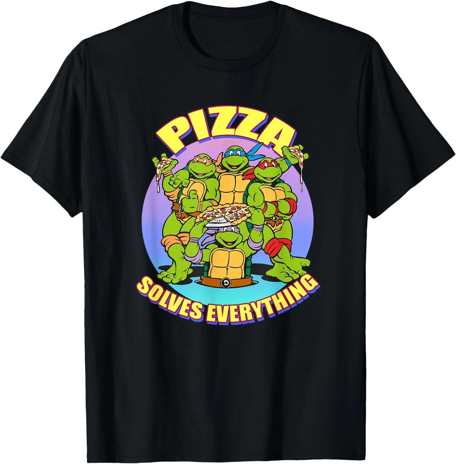 TMNT - Pizza Solves Everything T-Shirt 3XL