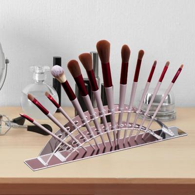 Acrylic Makeup Brush Holder Hair Chopsticks Organizer Large Capacity Transparent Arched Acrylic Display