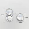 Zinc Alloy Solid Perfume Container, Sliding Lid Balm Box, Mini Refillable Metal Makeup Case