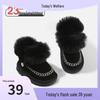 2025 Winter Fashion Toddler Mid-Top Fur Snow Boots – Warm, Anti-Slip Soft-Soled Cotton Shoes for Boys & Girls