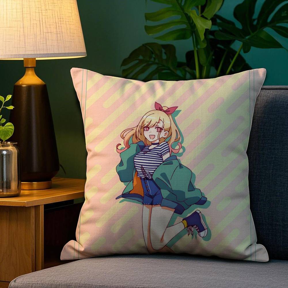My D-Dress Up Darling Pillow Case Plush Fabric Soft Double Sided Print Home Sofa High Quality Cushion Cover Throw