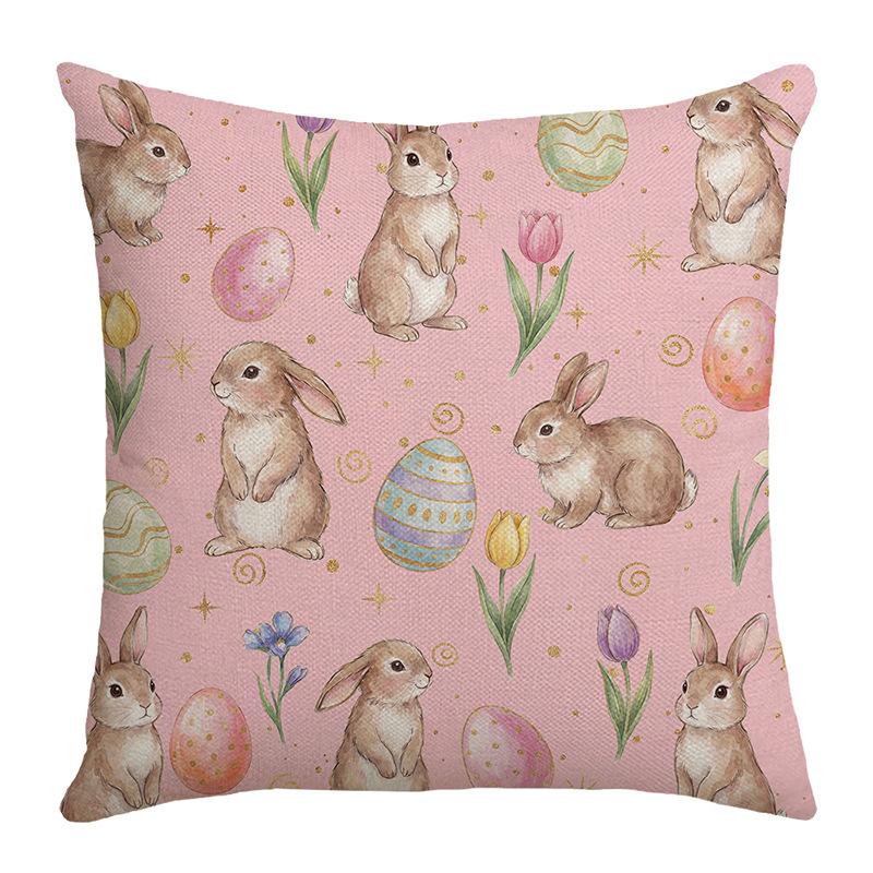 Easter Pillowcases with Spring and Bunny Designs Sofa bed cushion cover sleeping pillowcase home bedroom decoration