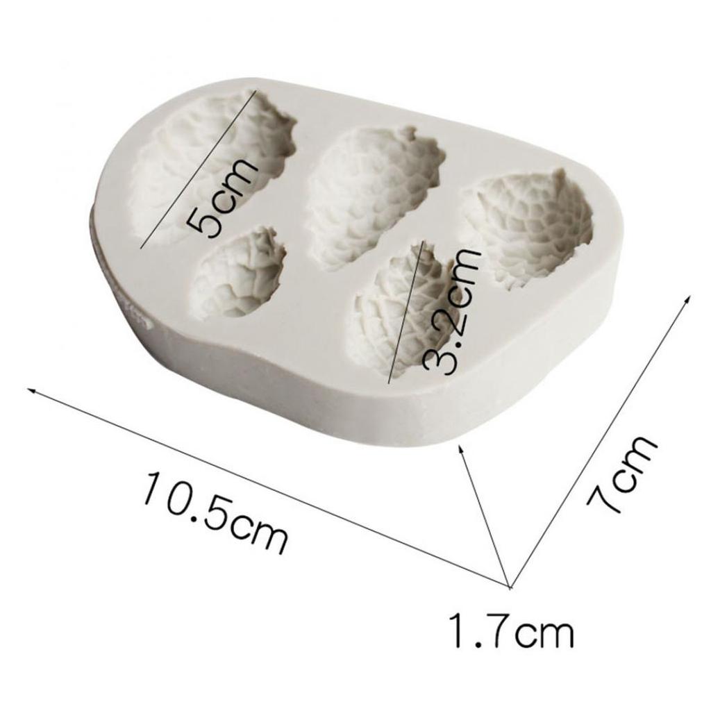 Silikon-Tannenzapfenform, DIY-Fondant-Kuchen, Schokoladen-Dekorationsform, Backwerkzeug