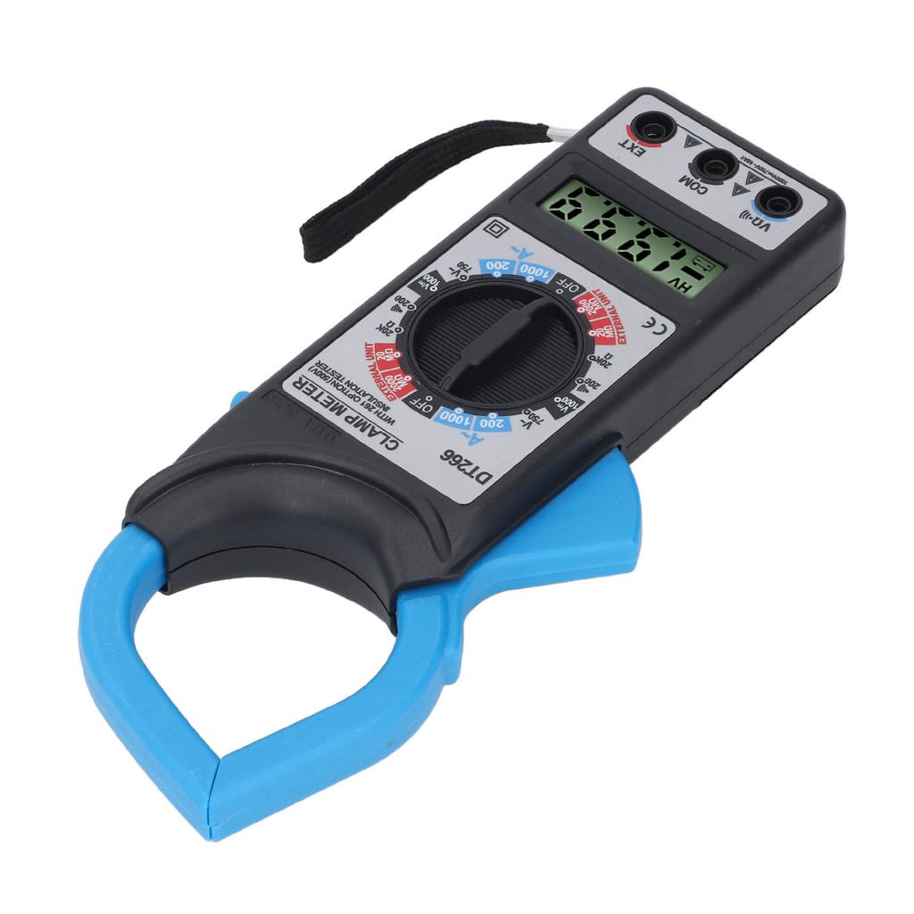 Multimetru digital cu clemă, 1999 de numărătoare, AC DC Volt Diodă Ohms Tester de capacitate cu buzzer