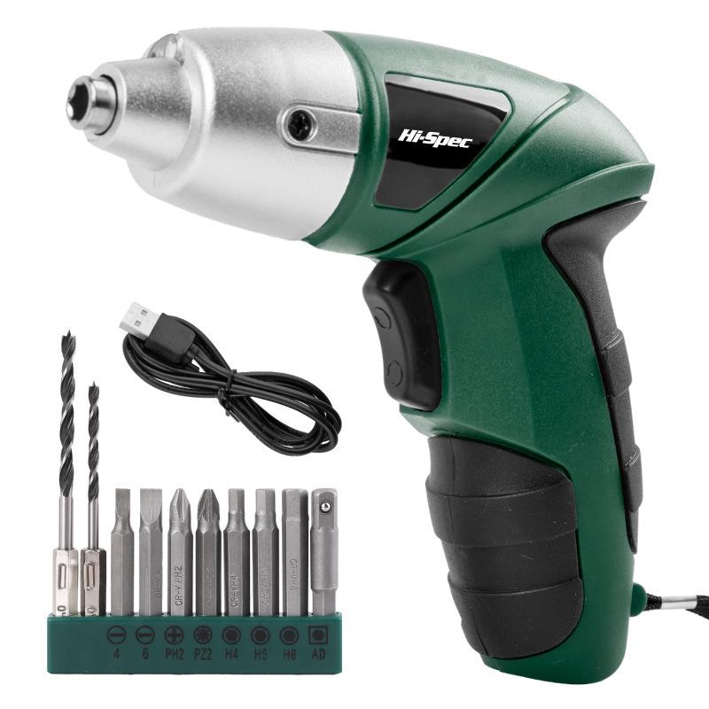 Rechargeable Electric Screwdriver Set - Multifunctional Lithium Battery Powered Hand Drill for Household Use