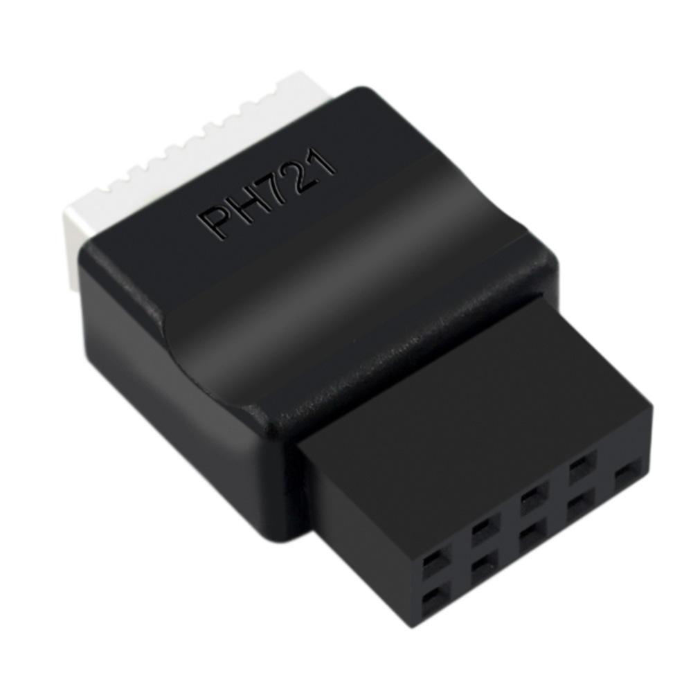 Motherboard Extension Adapter USB2.0 9pin Male To Type-E Female Adapter TYPE-E Interface Header Adapter for Desktop PC