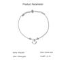 925 Sterling Silber Herz Armband Form Charm Armband & Armreif Für Frauen Pulseras Bijoux Paar Armbänder Silber 925 Schmuck