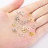10/20Pcs Brass 18K Gold Color Plated Open Jump Rings Split Rings Locking Connector Necklace Bracelets Jewelry Making Accessories
