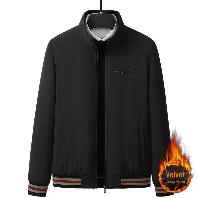 

Мужская зимняя куртка-пуховик класса люкс 2024 - Графеновый хлопок, воротник-стойка, ветрозащитная. L чёрный