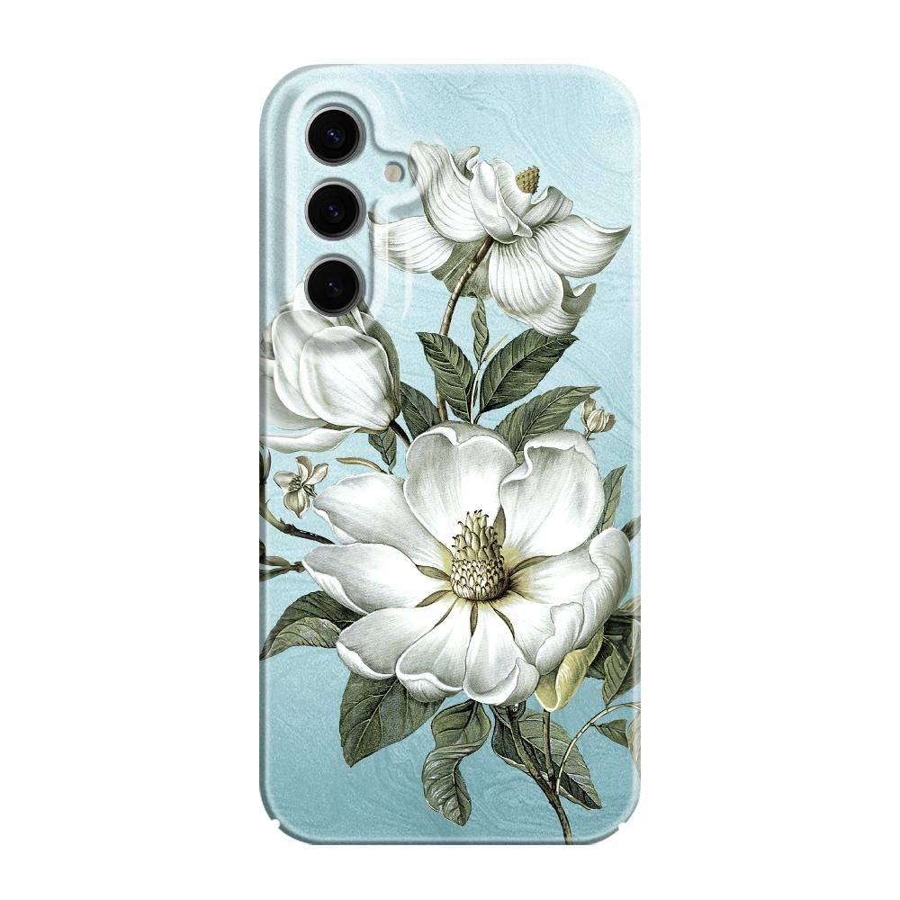 Gorgeous Magnolia Phone Case For Samsung Galaxy S25 S24 S23 S22 S21 S20 Plus Ultra FE 5G Film Hard Cover