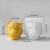 3D Tigers Head Candle Molds Halloween Silicone Molds Scented Candle Resin Castings Molds for Home Decorations DIYs Craft