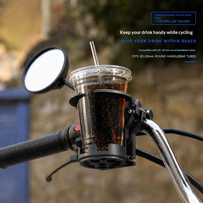 1Pcs Universal Foldable Retractable Multi Purpose Water Cup Holder For Motorcycle Bike Atv Scooter Handlebar Drink Bottle Mount