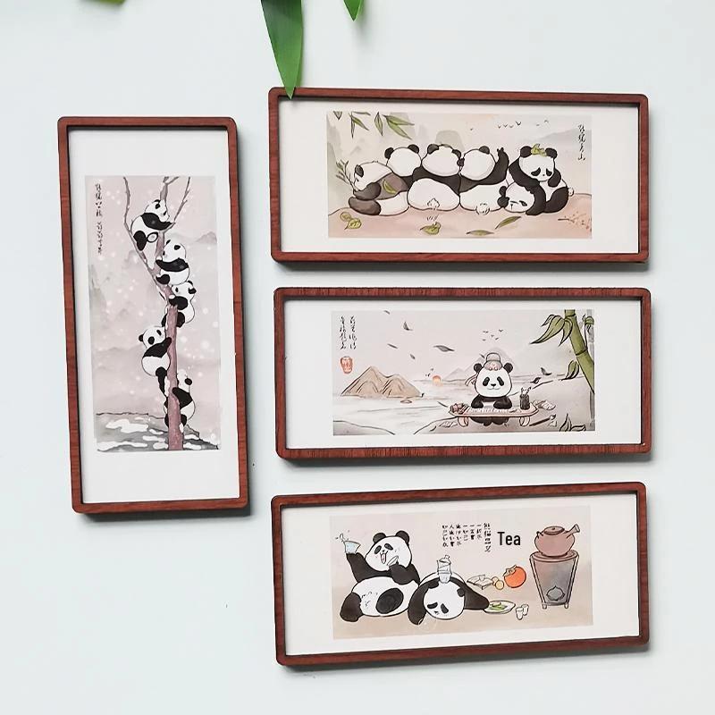 Chinese Panda Picture Frame Magnet - Chengdu Cultural Souvenir