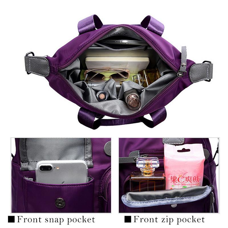 Women Large Capacity Nylon Shoulder Bags Messenger Waterproof Crossbody Bags Casual Tote Ladies Outdoor Travelling Bags CLE