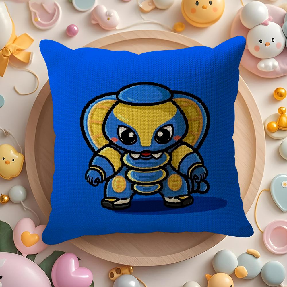 Anime RRobo Kabutack Cartoon Pillow Case Pattern Printed Pillowcase for Living Room Sofa Cushion Cover Bedroom Decor