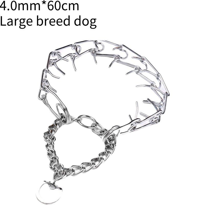 

Ошейник-цепь с шипами для собак, инструменты для дрессировки питомцев, подходит для многих типов собак 50cm Perimeter