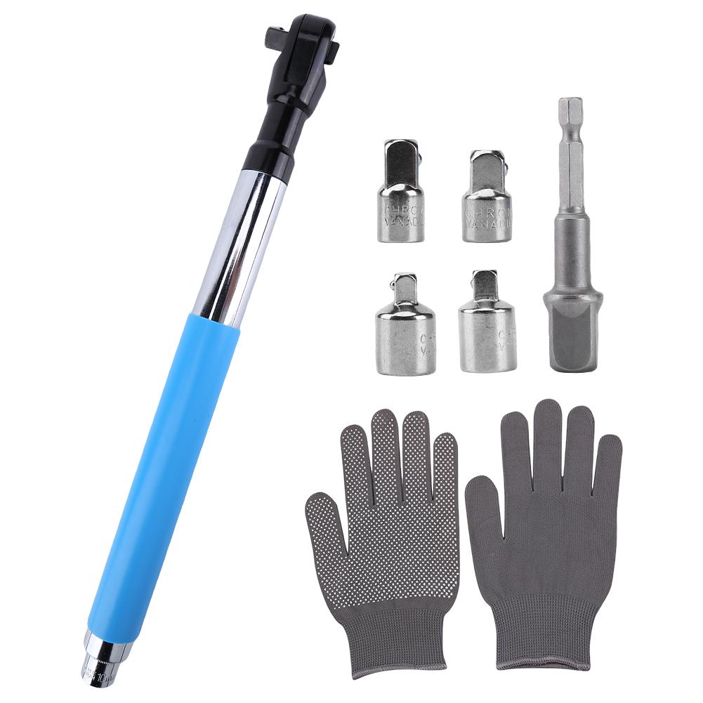 Narzędzia do przedłużania kluczy udarowych, klucze z napędem łańcuchowym, przedłużki ręczne, zestaw kluczy zapadkowych z przedłużkami, adaptery do nasadek 1/2 cala